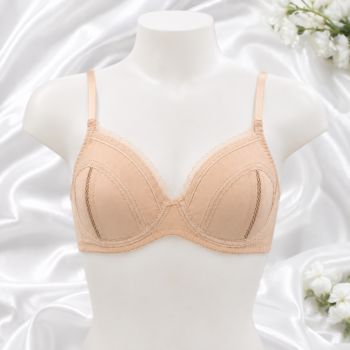 Nude Cotton Comfort Bra