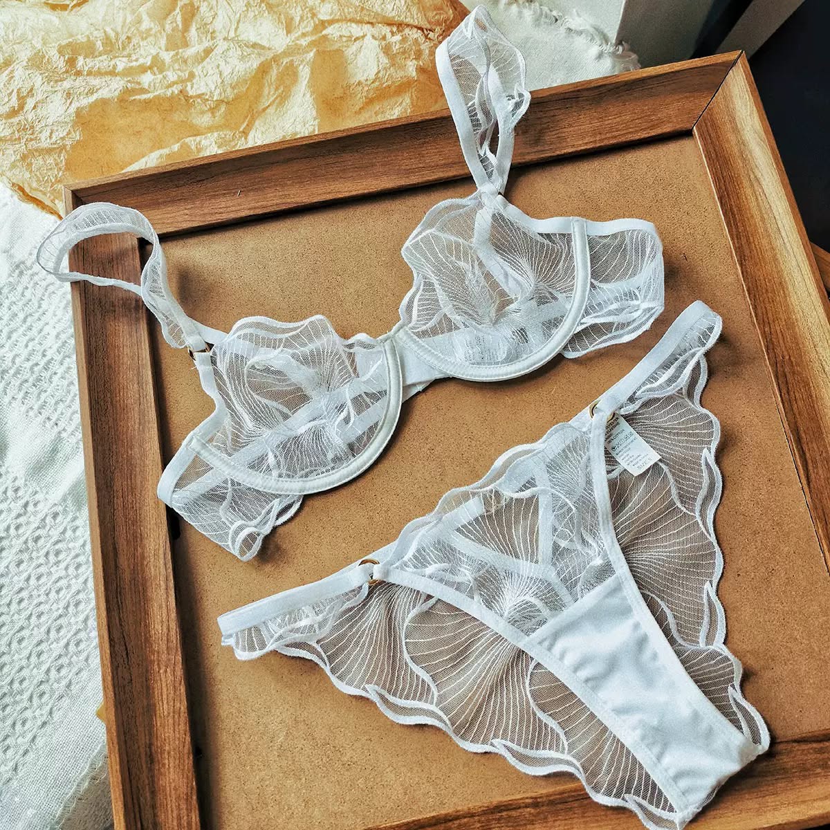 Rose Desire Lace Lingerie Set